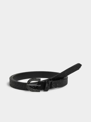 Skinny Diamante Belt