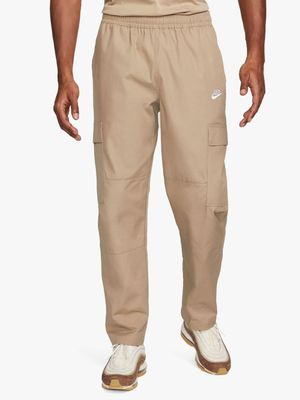 Mens Nike Club Cargo Woven Stone Pants