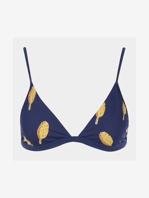 Women's Granadilla Swim Navy Lollies Bralette Bikini Top