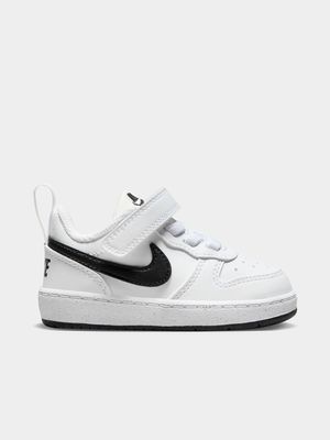 Junior Infant Nike Court Borough Low White/Black Shoes