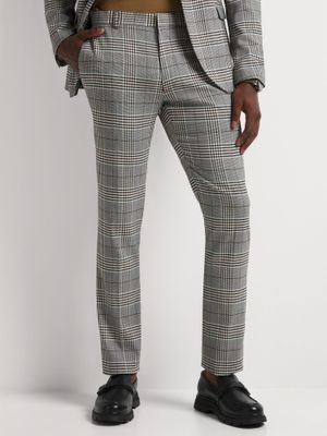 Men's Markham Natural Skinny Check Trouser