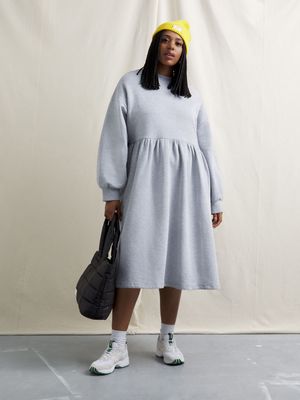 Women's Canvas Babydoll Sweat Dress