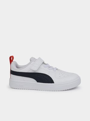 Kids Puma Rickie White/Navy Sneaker