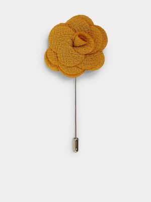 MKM Mustard Begonia Lapel Pin