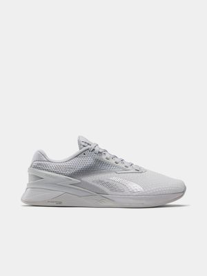 Womens Reebok Nano X3 Pure Grey Training Shoes