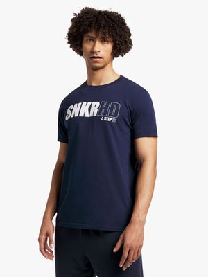 Mens Sneaker Factory SNKRHD Navy Graphic Tee