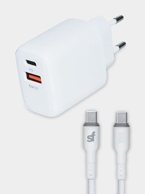 Supa Fly Pd Wall Charger With Type C Cable