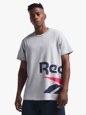 Men's Reebok Side Vector Grey Tee