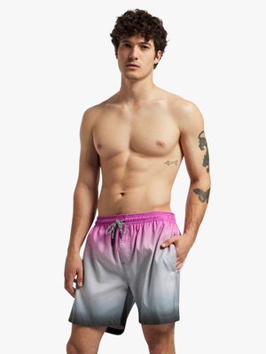 Men's Markham Ombre Purple/ Black Swimshort