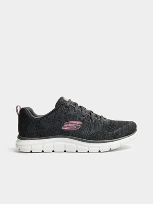 Womens Skechers Track Charcoal Sneaker