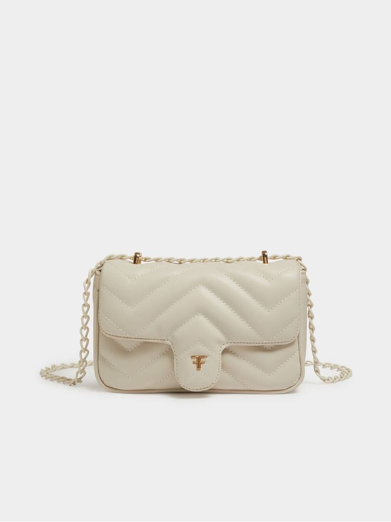 Crossbody bag with embossed chain best sale