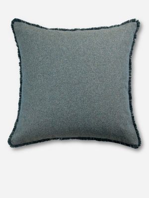 Flax Texture Blue Scatter Cushion 55x55cm