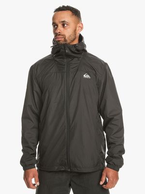 Men's Quiksilver Black Overcast Windbreaker Jacket