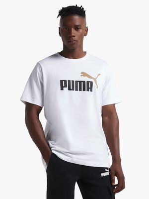 Men's Puma Essential Logo White Tee