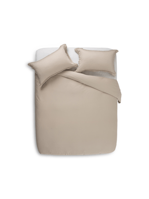 elite bamboo cotton blend 230tc duvet cover set natural