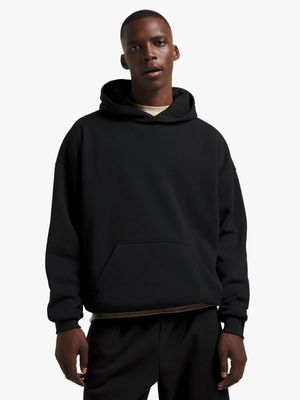 Men's Black Baggy Hoodie