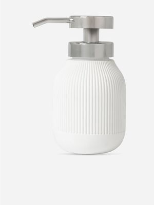 Fluted Resin Soap Dispenser