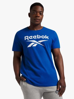 Men's Reebok Big Logo Blue Tee