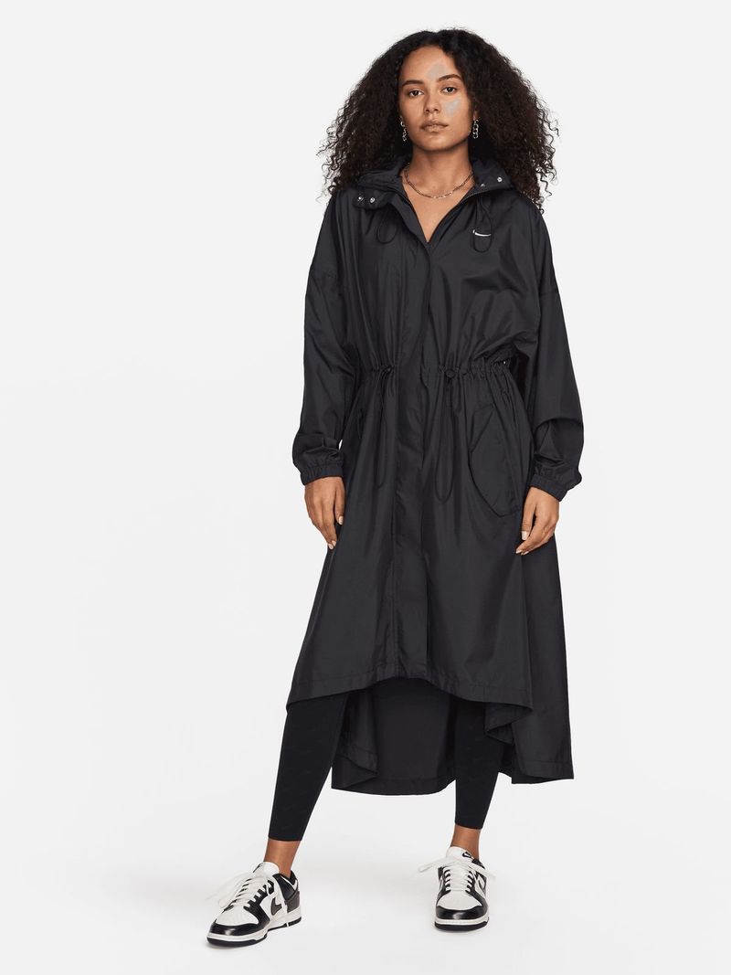 Nike Women s NSW Essential Black Trench Coat Bash