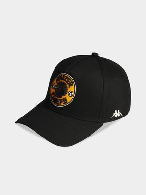 Kappa Kaizer Chiefs Kai 5 Black Panel Peak Cap