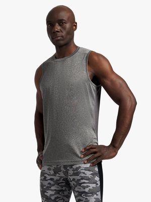 Mens TS Dri-Tech Grey Performance Muscle Hugger Vest