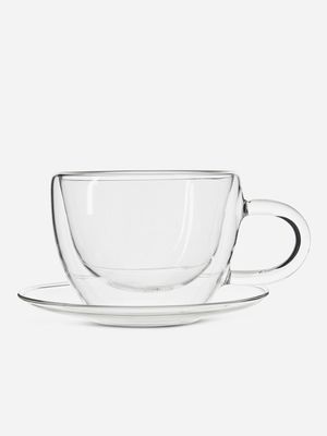 Barista Double Wall Cup and Saucer Set of 2 220ml