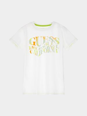 Older Boy's Guess White T-Shirt