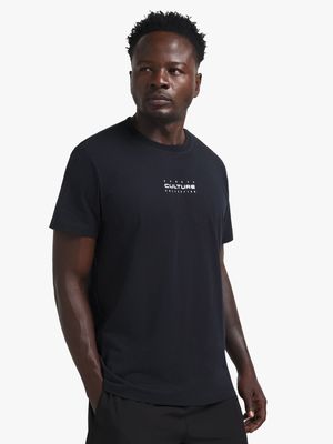 Mens TS Crew Zone Graphic Black Tee