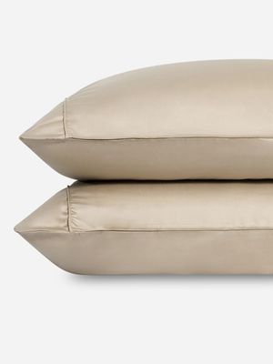 Grace Silkiest Tencel 300 Thread Count Sateen Pillowcase Set Bronze