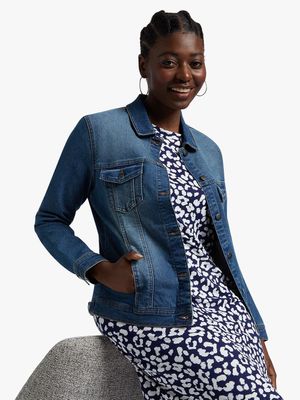 Women's Mid Wash Denim Jacket