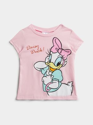 Jet Toddler Girls Pink Daisy Duck T-Shirt