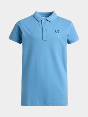 Jet Younger Boys Light Blue Golf Shirt