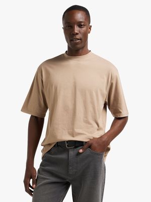 Jet Men's tan Relaxed Boxy T-Shirt