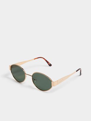 Luella Metal Oval Sunglasses