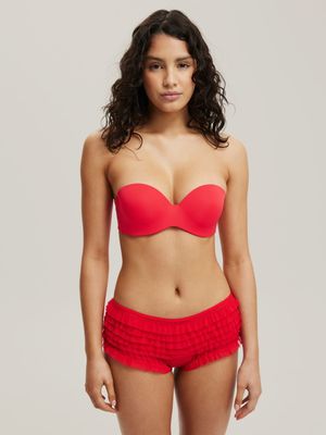 Women's Cotton On Red Everyday Strapless Lightly Lined T-shirt Bra