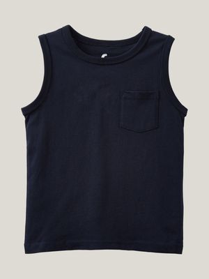 Cotton On Kids Boy Navy The Essential Tank Top