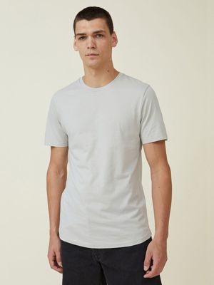 Men's Cotton On Grey Organic Longline T-Shirt