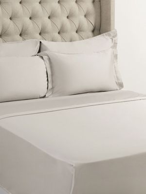 Grace Most Opulent 1000 Thread Count Cotton Flat Sheet Silver