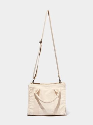 Women's Cotton On Beige The Midi Stand By Tote Bag