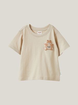 Cotton On Baby Beige Jamie Short Sleeve T-shirt