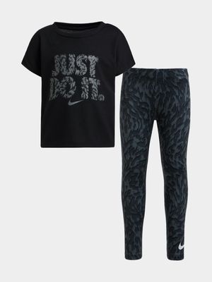 Nike Girls Veneer Legging Cotton Set.