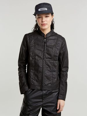 G-Star Women's Coated Dark Black Overshirt