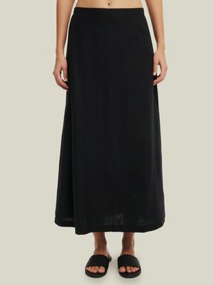 Women's Cotton On Black Haven Maxi A-Line Skirt