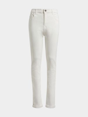 Jet Younger Boys White Skinny Jeans