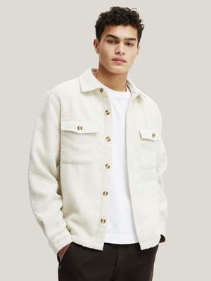 Men's Cotton On White Beckley Overshirt