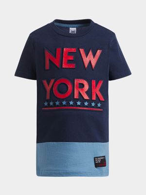 Jet Younger Boys Navy New York T-Shirt