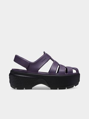 Crocs Women's Stomp Fisherman Purple Sandal