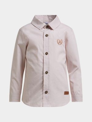 Jet Younger Boys Stone Crown Embroidery Shirt