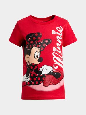 Jet Younger Girls Red Minnie Mouse T-Shirt