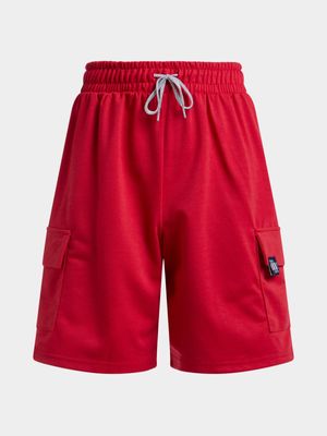 Jet Younger Boys Red Cargo Shorts